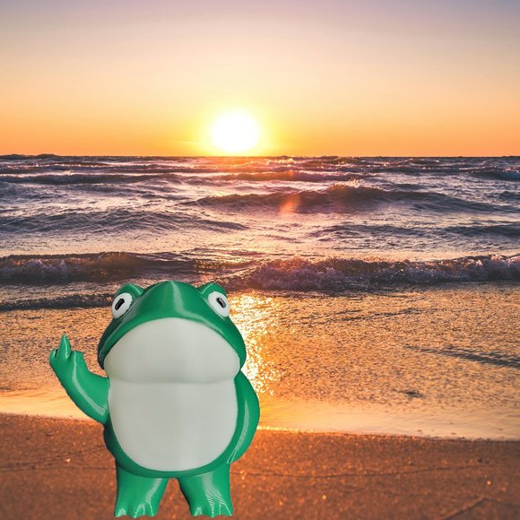 Cheeky Middle Finger Frog | Gag Gift | Fun Desk Toy | Decor | 3D Printed - Picture 17 of 17